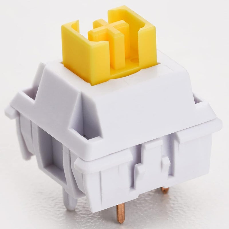 MELETRIX WS Yellow Mechanical Keyboard Switches, 5 Pin Pre Lubed Linear Switches for Mechanical Gaming Keyboard (35pcs) - Image 2